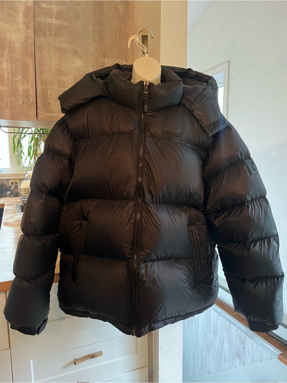 NWT RUDSAK Black Down Puffer Winter Jacket -25°C